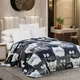 Плед флисовый Love You Ночные часовые 8190set2 150х200 см 2 шт - изображение 2