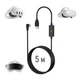 Кабель Oculus Link USB 3.2 для Meta Quest 2, 3, 3S, Pro, Pico 4 з подвійним живленням (бренд Folem) - 5 метрів - зображення 1