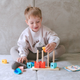 Klocki drewniane Tooky Toy układanka Krab pastelowy (6976831550189) - obraz 5