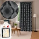 Штора жаккардовая Royal Classic 135×250 см чёрная с классическим узором для гостиной и спальни - изображение 1