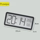 Годинник Deepfox YD106 цифровий LCD електронний настільний/настінний Дата Температура Вологість 20 х 8см Black - зображення 4