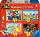 Zestaw puzzli Ravensburger Super Mario 4 w 1 12 + 16 + 20 + 24 elementów 12004107 (4005555041078) - obraz 1