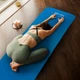 Коврик (мат) для фитнеса и йоги Gymtek NBR 1,5см голубой - изображение 4