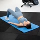 Коврик (мат) для фитнеса и йоги Gymtek NBR 1,5см голубой - изображение 7
