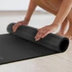 Коврик (мат) для йоги и фитнеса Gymtek NBR 1см черный - изображение 9