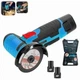 Болгарка аккумуляторная Lithium Electric Tool с 2 АКБ 2 диска 12V 2,0Ah 75 мм в кейсе Синий - изображение 1