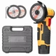 Болгарка аккумуляторная Lithium Electric Tool с 2 АКБ 12V 2.0Ah 2 диска75 мм в кейсе Желтый - изображение 5