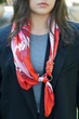 Шовкова хустка My Scarf "Серце красуні" прикрашена коралом - изображение 2