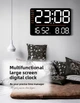 Часы Deepfox DS-6636 LED цифровые электронные настенные Будильник Дата Температура Влажность 33х22см с пультом - изображение 10