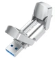 Внешний Твердотельный накопитель Флешка 2 в 1 USB 3.2 + Type-C высокоскоростной 520Mb/с SSD Movespeed V1 256Gb - изображение 1