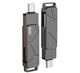 Флешка Двусторонняя USB 3.2+ Type-C OTG Брелок Поворотная 2 в 1 DM PD198 для Windows ПК и Android телефона 512 Гб Black - изображение 3