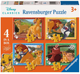 Zestaw puzzli Ravensburger Król Lew 4 w 1 12 + 16 + 20 + 24 elementów 12004025 (4005555040255) - obraz 1