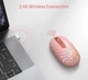 Безшумна Комп'ютерна Миша iMice Seenda IWG-DDS01 2.4G Рожева з RGB підсвічуванням - зображення 2