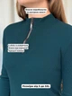 Плаття в рубчик довге осіннє жіноче Merlini Венето 700001143 L-XL Зелене (700001143_2) - зображення 6