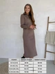 Платье на флисе длинное зимнее теплое женское Merlini Антони 700001044 4XL-5XL Мокко (700001044_4) - изображение 3
