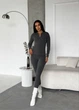 Жіночий однотонний термо-костюм (облягаюча кофта+лосини) Uaclothes 42-44 Сірий (like29922-101301349) - зображення 2