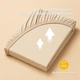 Простынь трикотажная 80/90х200х35 см на резинке IDEIA, эластичная, трикотаж, хлопок беж 5144457 - изображение 4
