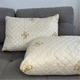 Подушка стеганая из натуральной овчины Leri Max Pure Wool 21509 70х50 см бежевая 5150431 - изображение 2