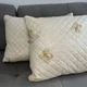 Подушка стеганая из натуральной овчины Leri Max Pure Wool 21509 70х50 см бежевая 5150431 - изображение 3