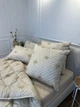 Подушка стьобана з натуральної овчини Leri Max Pure Wool 21508 70х50 см бежева 5150430 - зображення 9