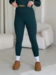 Лосины в рубчик на флисе зимние утепленные женские Merlini Труа 600000204 L-XL Зеленые (600000204_2) - изображение 1