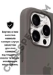 Чехол силиконовый OEG Shell Guard Silicone case with Magnetic Ring MagSafe для Apple iPhone 16 Pro Max 6,9” Stone Gray - изображение 7