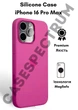 Чехол силиконовый OEG Shell Guard Silicone case with Magnetic Ring MagSafe для Apple iPhone 16 Pro Max 6,9” Fuchsia - изображение 1