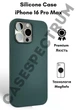 Чехол силиконовый OEG Shell Guard Silicone case with Magnetic Ring MagSafe для Apple iPhone 16 Pro Max 6,9” Lake Green - изображение 1