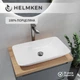 Раковина Helmken 54059000 59 см белая + донный клапан Click-Clack хром - изображение 3