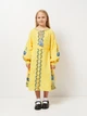 Дитяча сукня-вишиванка vishivano4ka 8215-8 110 жовта - изображение 3