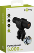 Powerbank Gooby LED QC PD na rower 5000 mAh 18W Black (4040849606564) - obraz 5