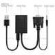 Переходник-конвертер U&P VGA - HDMI 0.2 м Black (CC-VATHA-BK) - изображение 2