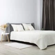 Покривало ТЕП "VELOUR" Молочне/Ромб круглий, 240x260 - зображення 4