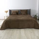 Покривало ТЕП "VELOUR" Коричневе/Ромб круглий, 180x240 - изображение 2
