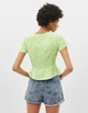 Топ Bershka салатовий в горошок ZGLRW606 L - зображення 2
