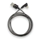 Кабель Usb Micro USB 4you Vazi (2000mah, метал, 90град, чорний) - зображення 1