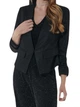 Пиджак женский короткий Sinsay ZA238-99X XXS Черный (5903627671828) - изображение 1