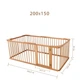Детский манеж-кровать трансформер для игры и сна Монтессори BUSY WOOD 150x200 см Натуральное дерево - изображение 2