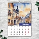 Календарь 2026 настенный перекидной Города. Акварель 13 листов 42х29.7 см (ART 250194) - изображение 3