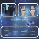 Перчатки для фитнеса для спорта силовых тренировок велосипеда турника тренажеров тяжелой атлетики дышащие ударостойкие нескользящие короткие пальцы унисекс брелок-талисман в комплекте Univerza Белые 66_8_L_1B - изображение 2