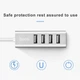 USB хаб Hoco HB1 Line Machine 4USB (metal), кабель 0,8m Сірий - зображення 7