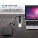 USB хаб Hoco HB1 Line Machine 4USB (metal), кабель 0,8m Сірий - зображення 8
