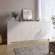 Большой комод LION Ларри-1 Нимфея альба (белый)/Бетон Style (LION-041042) - изображение 1