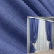 Комплект готовых штор VR-Textil Лен Мешковина № 773ш Синий 150х270см 2 шт (30-565) - изображение 1