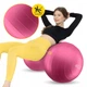Мяч для фитнеса (арахис) 4FIZJO Air Ball Peanut 45 x 90 см Anti-Burst Pink (P-5907739318565) - изображение 10