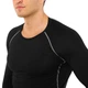 Лонгслів компресійний спортивний LIDONG J01 (поліестер, спандекс, 3XL, Чорний-сірий) (J01_Чорний-сірий_3XL) - изображение 4