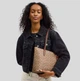 Женская сумка Coach Zip Top Tote Bag In Signature Canvas Tan/Brown CBT20 - изображение 4