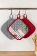 Прихватка Merry Merry Christmas красная ПРОВАНС, 20х20см 031454 - изображение 4
