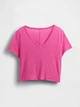 Футболка коротка жіноча GAP 95969727 S Рожева (1159845498) - зображення 5
