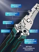 Профессиональные клещи стрипер XT-12005 UKC углеродная сталь 200 мм 250 г - изображение 3
